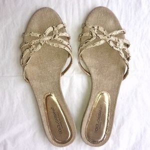 DOLCE & GABBANA | RARE GORGEOUS SNAKESKIN SANDALS